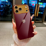 Light Luxury Glowing Heart Electroplated Case for iPhone