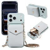 Fashion Leather Wallet Crossbody Shockproof Case for iPhone