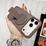 Matte Skin‑Friendly Magnetic Stand Anti‑Drop Case for iPhone