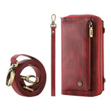 Multifunctional Crossbody Wallet Leather Case for iPhone