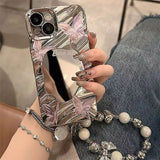 Butterfly Makeup Mirror Phone Case for iPhone