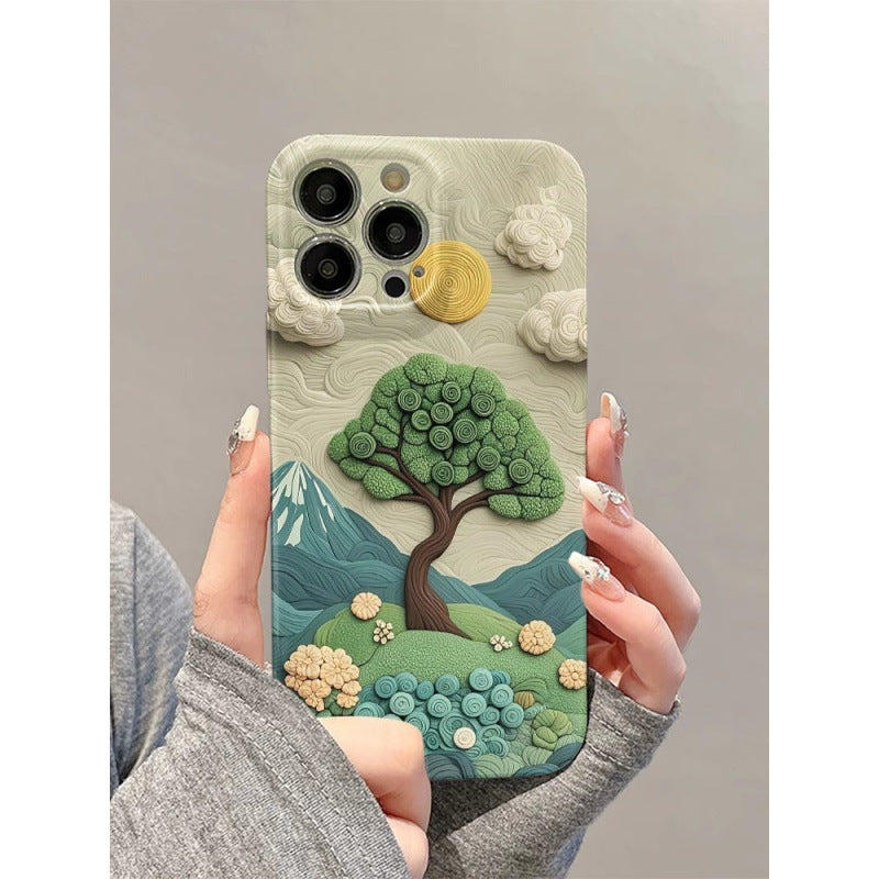 Cool Flower Tree Phone Case For iPhone