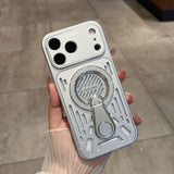 Breathable Cooling Magnetic Kickstand Shockproof Case for iPhone