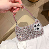 Premium 3D Glass Rhinestone Handbag-Style Phone Case for iPhone