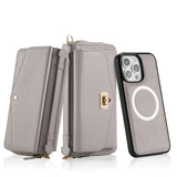 Magnetic Crossbody Handheld Wallet Card Leather Case for iPhone