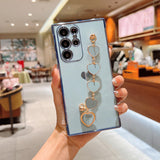 Heart Bracelet Plating Soft Phone Case for Samsung