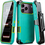 Frosted Magnetic Shockproof with Belt Clip Case for iPhone