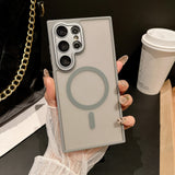 Soft Touch Matte Magnetic Case for Samsung