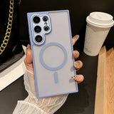 Soft Touch Matte Magnetic Case for Samsung