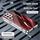 New Gradient Line Electroplated Shockproof Phone Case For Samsung