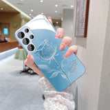 Romantic Roses Soft Touch With Lanyard Phone Case For Samsung