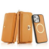 Magnetic Crossbody Handheld Wallet Card Leather Case for iPhone