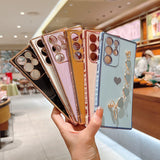 Heart Bracelet Plating Soft Phone Case for Samsung