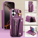 Stylish Hook Design Card Wallet Case for iPhone