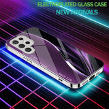 New Gradient Line Electroplated Shockproof Phone Case For Samsung