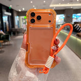 3-In-1 Waist-Length Airbag Phone Case with Lanyard for IPhone