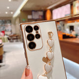 Heart Bracelet Plating Soft Phone Case for Samsung