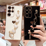 Heart Bracelet Plating Soft Phone Case for Samsung