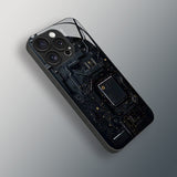 Circuit Chip Pattern Electroplated Case for iPhone