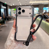 3-In-1 Waist-Length Airbag Phone Case with Lanyard for IPhone