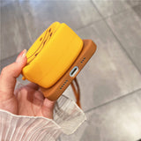 Fish Mini Pouch Brown Crossbody Case for iPhone