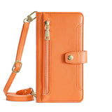 Multifunctional Crossbody Wallet Card Holder Leather Case for iPhone