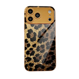 Glitter Gold Leopard Print Electroplated Case for iPhone