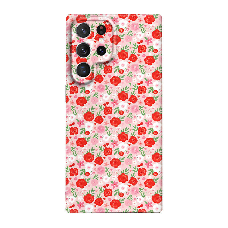 Romantic Rose Flower Phone Case Suitable for Samsung