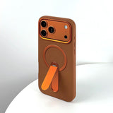 Premium Leather Texture Magnetic Kickstand Shockproof Case for iPhone