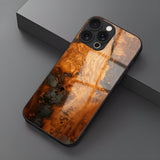 Vintage Wood Grain Painted Electroplated Case for iPhone