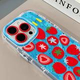 Strawberry and Tomato Full Cover Shockproof Phone Case for iPhone