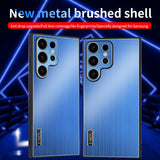Brushed Metal Textured Shockproof Phone Case for Samsung