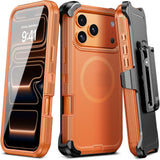 Frosted Magnetic Shockproof with Belt Clip Case for iPhone