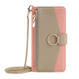 Fashion Leather Wallet Case with Lanyard for iPhone