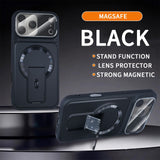 Invisible Stand Magnetic Flip-Cover Lens Protector Shockproof Case for iPhone