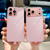 Light Pink Minimalist Heart Electroplated Case for iPhone