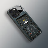 Aircraft Dashboard Pattern Electroplated Case for iPhone