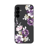 Purple Peony Painted Shockproof Phone Case for Samsung