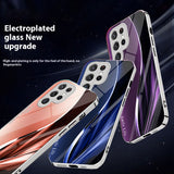 New Gradient Line Electroplated Shockproof Phone Case For Samsung