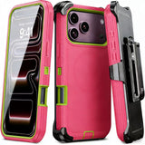 Frosted Magnetic Shockproof with Belt Clip Case for iPhone