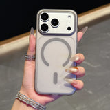 Matte Clear Magnetic Case for iPhone