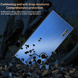 Brushed Metal Textured Shockproof Phone Case for Samsung