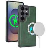 2-in-1 Magnetic Card Holder Shockproof PU Case for Samsung