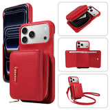 Leather Crossbody Wallet Phone Case for iPhone