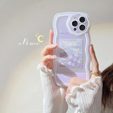 New Purple Flower Fashion Chain Case for iPhone