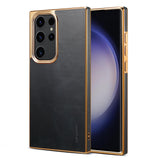 Retro Genuine Leather Shockproof Case for Samsung