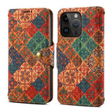 Ethnic Printed Wallet Case for iPhone