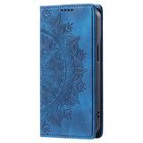 Leather Sunflower Magnetic Wallet Case for iPhone