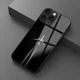 Minimalist Plane Pattern Glossy Case for iPhone