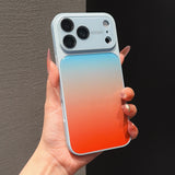 Gradient Color-Block Lens Protection Case for iPhone
